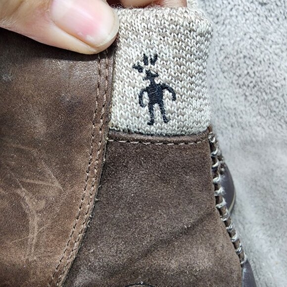Smartwool x Timberland Shoes Womens Size 6.5 Brown Suede Vibram Ecostep Boots - Picture 3 of 15